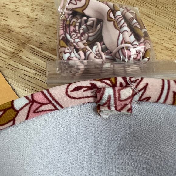 Kona Sol Women's Pink Paisley Print Bandeau Bikini Top - Size Medium - NWT - Picture 9 of 10